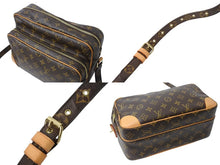 画像をギャラリービューアに読み込む, 極美品 LOUIS VUITTON ルイヴィトン ナイル ショルダーバッグ M45244 モノグラム ブラウン PVC レザー ゴールド金具 中古 4b003239