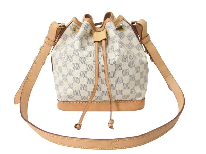 LOUIS VUITTON Damier Azur Noe Shoulder Bag N42222 One Shoulder White Good Condition Used 4b003241