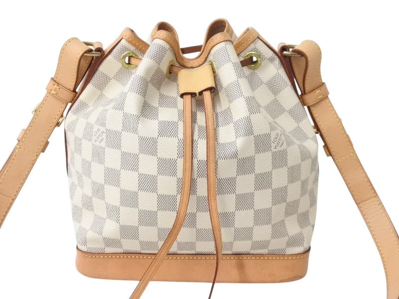 LOUIS VUITTON Damier Azur Noe Shoulder Bag N42222 One Shoulder White Good Condition Used 4b003241