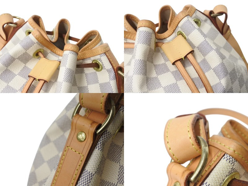 LOUIS VUITTON ルイヴィトン ダミエアズール ノエ ショルダーバッグ N42222 ワンショルダー ホワイト 美品 中古 4b003241