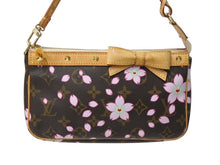 Load image into Gallery viewer, 極美品 LOUISVUITTON ルイヴィトン 村上隆 ポシェットアクセソワール ポーチ M92006 モノグラムチェリーブロッサム 中古 4b003244