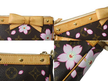 Load image into Gallery viewer, 極美品 LOUISVUITTON ルイヴィトン 村上隆 ポシェットアクセソワール ポーチ M92006 モノグラムチェリーブロッサム 中古 4b003244