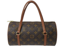 Load image into Gallery viewer, 極美品 LOUIS VUITTON ルイヴィトン パピヨン26 ハンドバッグ M51386 モノグラム PVC レザー ブラウン ゴールド金具 中古 4b003246