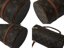 Load image into Gallery viewer, 極美品 LOUIS VUITTON ルイヴィトン パピヨン26 ハンドバッグ M51386 モノグラム PVC レザー ブラウン ゴールド金具 中古 4b003246