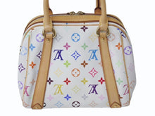 Load image into Gallery viewer, LOUIS VUITTON ルイヴィトン プリシラ ハンドバッグ M40096 モノグラム マルチカラー ホワイト 村上隆 美品 中古 4b003248