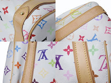 Load image into Gallery viewer, LOUIS VUITTON ルイヴィトン プリシラ ハンドバッグ M40096 モノグラム マルチカラー ホワイト 村上隆 美品 中古 4b003248