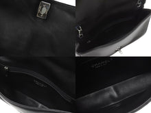 画像をギャラリービューアに読み込む, 極美品 CHANEL シャネル アクト2 フルフラップ Wチェーンショルダーバッグ 20番台 ココマーク レザー ファー ブラック シルバー金具 中古 4b003249