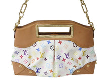 Load image into Gallery viewer, LOUIS VUITTON ルイヴィトン ジュディMM ハンドバッグ M40255 モノグラム マルチカラー 2WAY 村上隆 ホワイト 美品 中古 4b003251