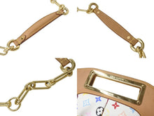 Load image into Gallery viewer, LOUIS VUITTON ルイヴィトン ジュディMM ハンドバッグ M40255 モノグラム マルチカラー 2WAY 村上隆 ホワイト 美品 中古 4b003251