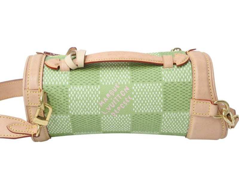 極美品 LOUIS VUITTON ルイヴィトン ミニ ゴルフバッグ 2WAYバッグ N40635 ダミエ ゴルフキャンバス Tyler,The Creator グリーン 中古 4b003258