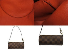 Load image into Gallery viewer, 極美品 LOUIS VUITTON ルイヴィトン パピヨン30 ハンドバッグ N51303 ダミエ エベヌ ブラウン ゴールド金具 中古 4b003259