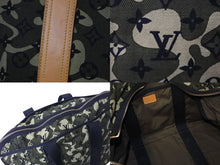 画像をギャラリービューアに読み込む, LOUIS VUITTON ルイヴィトン モノグラモフラージュ トレイ トートバッグ M95783 村上隆 マークジェイコブス カーキ 美品 中古 4b003263