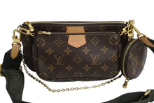 画像をギャラリービューアに読み込む, 極美品 LOUIS VUITTON ルイヴィトン ミュルティポシェット アクセソワール カーキ ショルダーバッグ モノグラム M44813 中古 4b003264