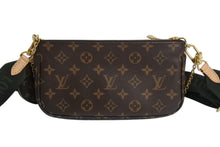 画像をギャラリービューアに読み込む, 極美品 LOUIS VUITTON ルイヴィトン ミュルティポシェット アクセソワール カーキ ショルダーバッグ モノグラム M44813 中古 4b003264