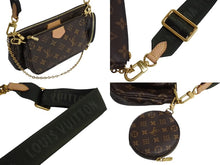 画像をギャラリービューアに読み込む, 極美品 LOUIS VUITTON ルイヴィトン ミュルティポシェット アクセソワール カーキ ショルダーバッグ モノグラム M44813 中古 4b003264