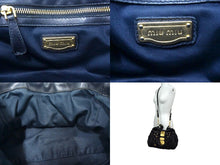 Load image into Gallery viewer, MIUMIU ミュウミュウ マテラッセ ハンドバッグ 2WAY キルティング レザー ブラック ゴールド金具 美品 中古 4b003265