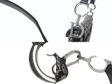 画像をギャラリービューアに読み込む, 極美品 Christian Dior クリスチャンディオール トロッター サドルバッグ ブラック ガリアーノ期 シルバー金具 ブラック ワンショルダー ロゴ 中古 4b003266