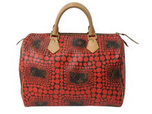 Load image into Gallery viewer, 極美品 LOUIS VUITTON ルイヴィトン スピーディ30 草間彌生 コラボ 2012年 M40693 パンプキンドット レッド 中古 4b003268