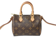 画像をギャラリービューアに読み込む, 極美品 LOUIS VUITTON ルイヴィトン ナノスピーディ 2WAY ショルダーバッグ M61252 モノグラム 中古 4b0032692