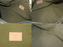 画像をギャラリービューアに読み込む, LOUIS VUITTON ルイヴィトン ハンドバッグ デニム ネオスピーディ M95215 モノグラムデニム カーキ ゴールド金具 美品 中古 4b003270