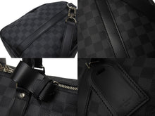 画像をギャラリービューアに読み込む, 極美品 LOUISVUITTON ルイヴィトン キーポルバンドリエール45 ボストンバッグ N41418 ダミエグラフィット ブラック 中古 4b003272