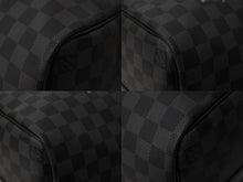 画像をギャラリービューアに読み込む, 極美品 LOUISVUITTON ルイヴィトン キーポルバンドリエール45 ボストンバッグ N41418 ダミエグラフィット ブラック 中古 4b003272