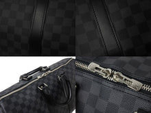 画像をギャラリービューアに読み込む, 極美品 LOUISVUITTON ルイヴィトン キーポルバンドリエール45 ボストンバッグ N41418 ダミエグラフィット ブラック 中古 4b003272