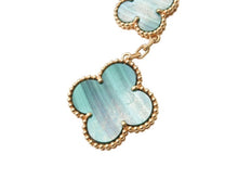 画像をギャラリービューアに読み込む, 極美品 Van Cleef&amp;Arpels ヴァンクリーフ&amp;アーペル マジック アルハンブラ イヤリング マラカイト 3モチーフ ピアス VCARO2AG00 18k 18.8g ゴールド 中古 4b003278