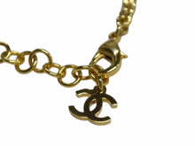 Load image into Gallery viewer, 極美品 CHANEL シャネル ネックレス チョーカー 重量約26.1g I24K刻印 ココマーク レザー メタル GP ゴールド ブラック 24AW 中古 4b003279