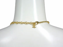 Load image into Gallery viewer, 極美品 CHANEL シャネル ネックレス チョーカー 重量約26.1g I24K刻印 ココマーク レザー メタル GP ゴールド ブラック 24AW 中古 4b003279