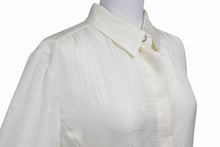 Load image into Gallery viewer, 新品未使用 HERMES エルメス ROBE INSPI LONGUE CHEMISE シルクワンピース 4E0578DE9136 サイズ36 アイボリー 総柄 中古 4b003285