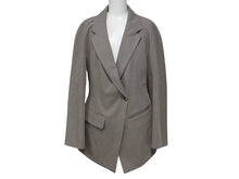 画像をギャラリービューアに読み込む, 新品未使用 HERMES エルメス テーラードジャケット ダブル 4E0230DE サイズ34 セリエボタン ウール グレージュ 中古 4b003286