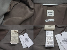 画像をギャラリービューアに読み込む, 新品未使用 HERMES エルメス テーラードジャケット ダブル 4E0230DE サイズ34 セリエボタン ウール グレージュ 中古 4b003286