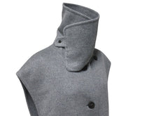Load image into Gallery viewer, 極美品 HERMES エルメス カシミヤ ジレコート ロングベスト ベストコート サイズ34 セリエボタン グレー 中古 4b003287
