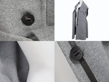 Load image into Gallery viewer, 極美品 HERMES エルメス カシミヤ ジレコート ロングベスト ベストコート サイズ34 セリエボタン グレー 中古 4b003287