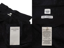 Load image into Gallery viewer, 極美品 HERMES エルメス 総柄シルクシャツ 4E0603DC フランス製 シルク ブラック シルバー金具 サイズ36 中古 4b003290