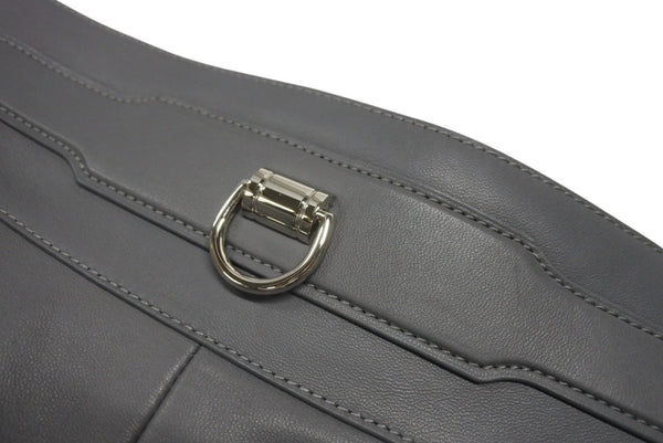 HERMES エルメス ショートパンツ ショーツ サイズ34 ラムレザー グレー 2021年 Dカン オールレザー 美品 中古 4b003292