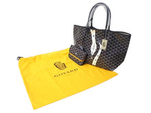 Load image into Gallery viewer, 新品未使用 GOYARD ゴヤール サンルイPM バッグ トートバッグ STLOUIPMLTY12CL12P マーカージュアート スネーク 蛇 ネイビー 中古 4b003302