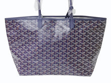 Load image into Gallery viewer, 新品未使用 GOYARD ゴヤール サンルイPM バッグ トートバッグ STLOUIPMLTY12CL12P マーカージュアート スネーク 蛇 ネイビー 中古 4b003302