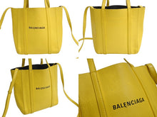 画像をギャラリービューアに読み込む, BALENCIAGA バレンシアガ エブリデイトート XXS 2WAY トートバッグ ハンドバッグ レザー イエロー ブラック 美品 中古 4b003304