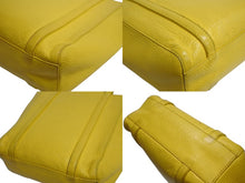 画像をギャラリービューアに読み込む, BALENCIAGA バレンシアガ エブリデイトート XXS 2WAY トートバッグ ハンドバッグ レザー イエロー ブラック 美品 中古 4b003304