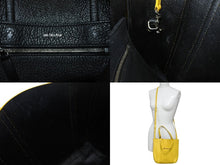 画像をギャラリービューアに読み込む, BALENCIAGA バレンシアガ エブリデイトート XXS 2WAY トートバッグ ハンドバッグ レザー イエロー ブラック 美品 中古 4b003304