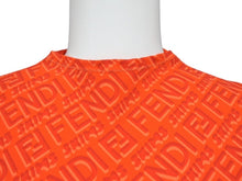 画像をギャラリービューアに読み込む, 極美品 FENDI フェンディ × SKIMS スキムス 長袖ボディスーツ FXF600 サイズXS モックネック キムカーダシアン レッド 総柄 中古 4b003307