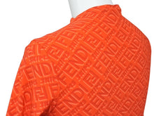 画像をギャラリービューアに読み込む, 極美品 FENDI フェンディ × SKIMS スキムス 長袖ボディスーツ FXF600 サイズXS モックネック キムカーダシアン レッド 総柄 中古 4b003307