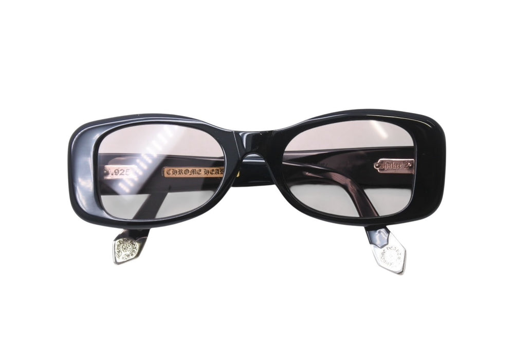 CHROME HEARTS クロムハーツ shaker 2 シェイカー2 サングラス シルバー925 CHプラス ホースシュー ブラック ブラウン 美品 中古 4b000334