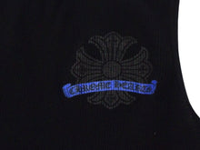 画像をギャラリービューアに読み込む, CHROME HEARTS クロムハーツ CHプラス ホースシュー プリント タンクトップ ブラック ブルー サイズM 美品 中古 4b003343