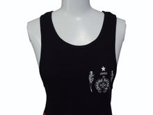 画像をギャラリービューアに読み込む, 極美品 CHROME HEARTS クロムハーツ タンクトップ ノースリーブ サイズM FOTI フォティ スカル プリント ブラック 中古 4b003345