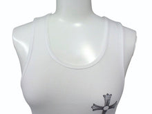 画像をギャラリービューアに読み込む, 極美品 CHROME HEARTS クロムハーツ タンクトップ サイズM CHクロス ホースシュー NEW YORK FUCK YOU ホワイト 中古 4b003346