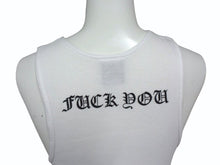 画像をギャラリービューアに読み込む, 極美品 CHROME HEARTS クロムハーツ タンクトップ サイズM CHクロス ホースシュー NEW YORK FUCK YOU ホワイト 中古 4b003346