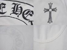 画像をギャラリービューアに読み込む, CHROME HEARTS クロムハーツ タンクトップ サイズM CHクロス ホースシュー プリント NEW YORK ホワイト 美品 中古 4b003347